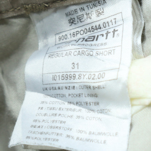 Carhartt Men Beige Cargo Shorts Size 31 Regular Fit Workwear