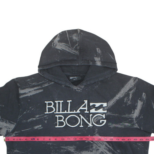 Billabong Mens Black Graphic Pullover Hoodie Size L Fleece