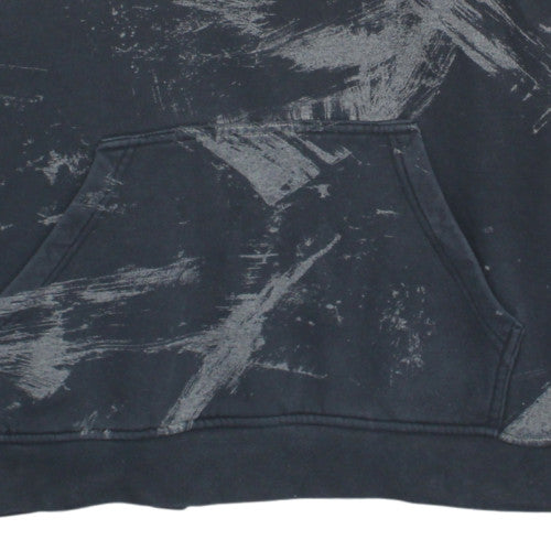 Billabong Mens Black Graphic Pullover Hoodie Size L Fleece