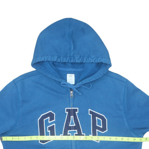 GAP Mens Blue Full Zip Fleece Hoodie L Regular Fit