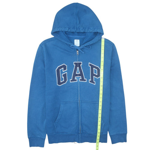 GAP Mens Blue Full Zip Fleece Hoodie L Regular Fit