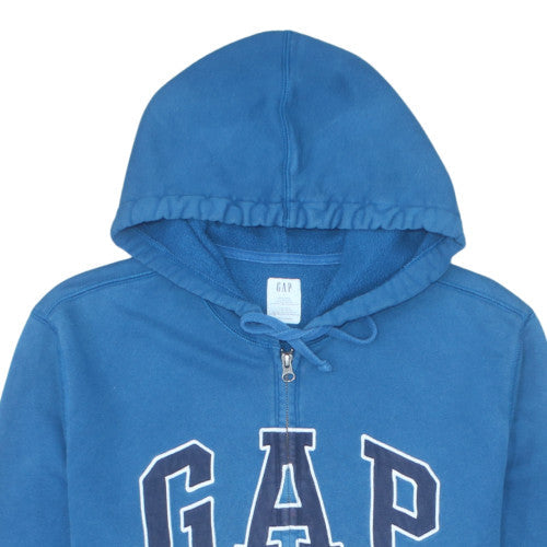 GAP Mens Blue Full Zip Fleece Hoodie L Regular Fit