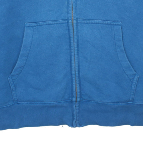 GAP Mens Blue Full Zip Fleece Hoodie L Regular Fit