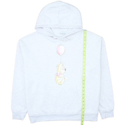 Primark Disney Womens White Pullover Hoodie L Winnie the Pooh Design