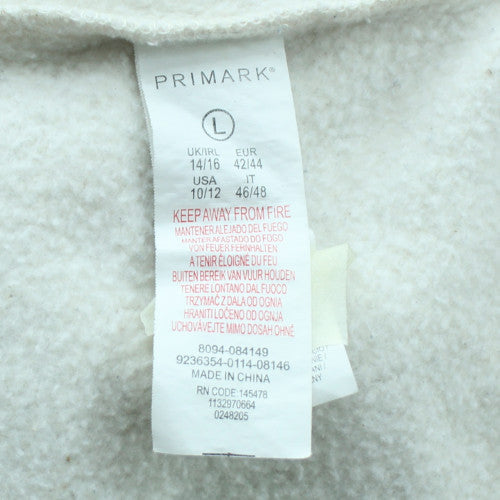 Primark Disney Womens White Pullover Hoodie L Winnie the Pooh Design