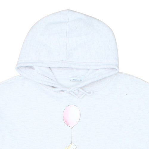 Primark Disney Womens White Pullover Hoodie L Winnie the Pooh Design