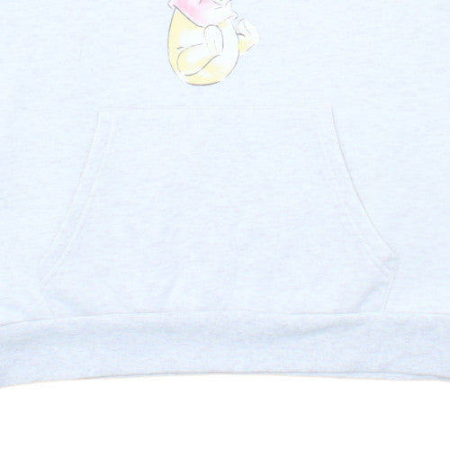 Primark Disney Womens White Pullover Hoodie L Winnie the Pooh Design