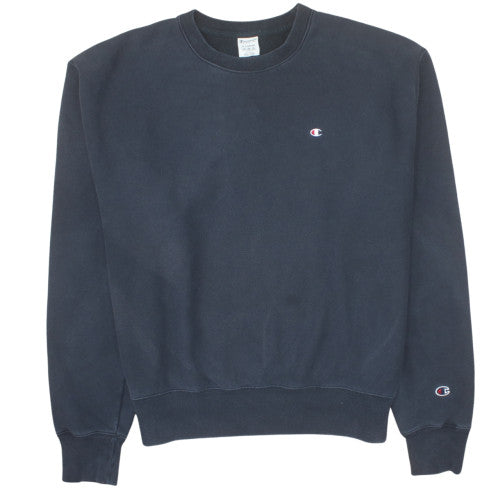 Champion Men's Navy Blue Sweatshirt XL Crew Neck Pullover Fleece