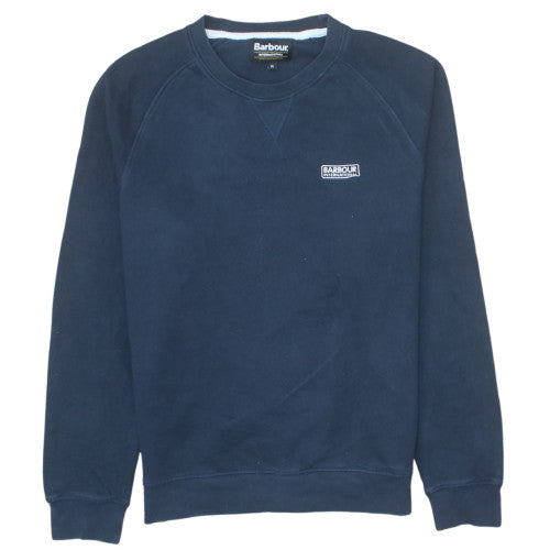 Barbour Men's Blue Crew Neck Pullover Sweatshirt Medium
