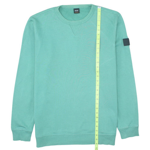 Hugo Boss Men's Green 2XL Crew Neck Pullover Sweatshirt