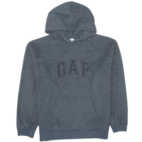 GAP Men’s Grey Fleece Pullover Hoodie XL Regular Fit