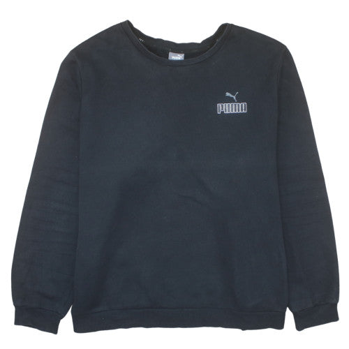 Puma Mens Black 3XL Pullover Crew Neck Sweatshirt
