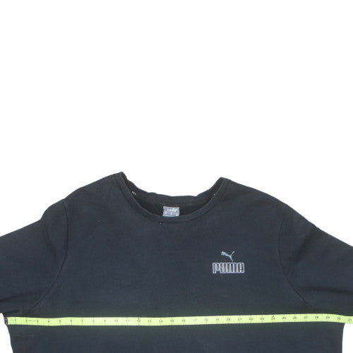 Puma Mens Black 3XL Pullover Crew Neck Sweatshirt