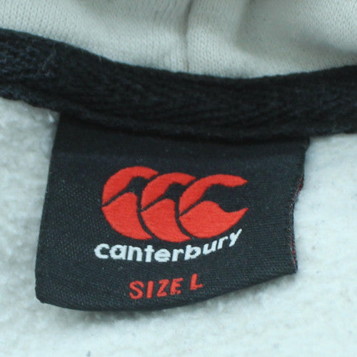 Canterbury Mens Black L Pullover Rugby Hoodie with Logo