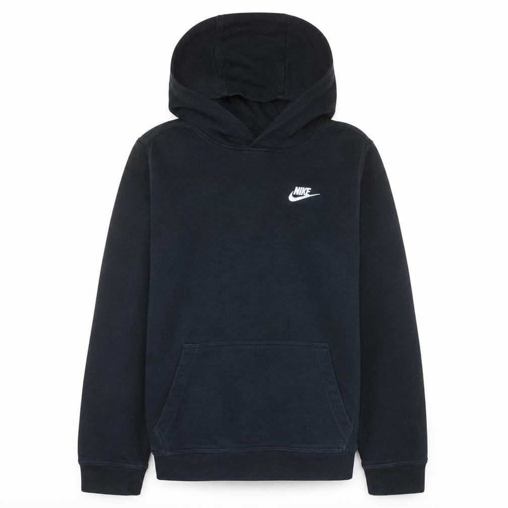 Nike Boys Black Pullover Hoodie XL Fleece Lined Casual Sweatshirt