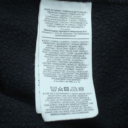 Nike Men Black Small Pullover Crew Neck Sweatshirt Graphic Logo