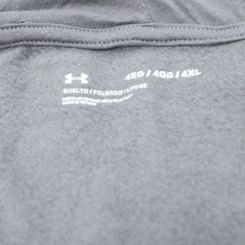 Under Armour Men's Grey 4XL Pullover Hoodie with Logo
