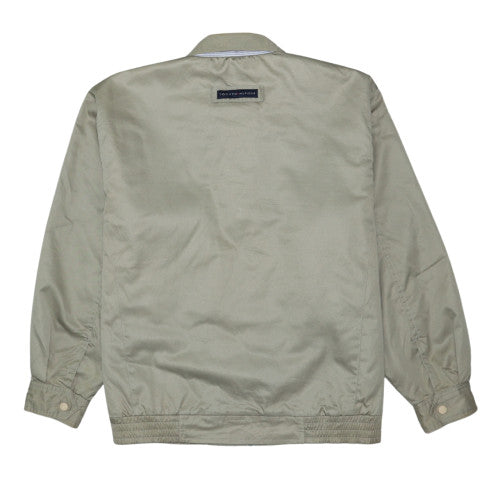 Tommy Hilfiger Men's Beige Cotton Lined Zip-Up Jacket Size L
