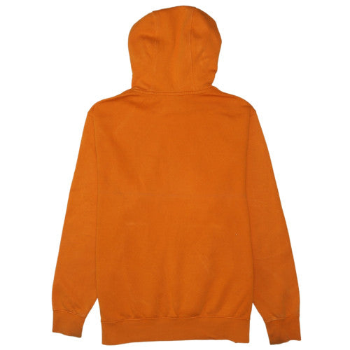 Nike Men's Orange Hoodie Large Pullover Cotton Graphic Print