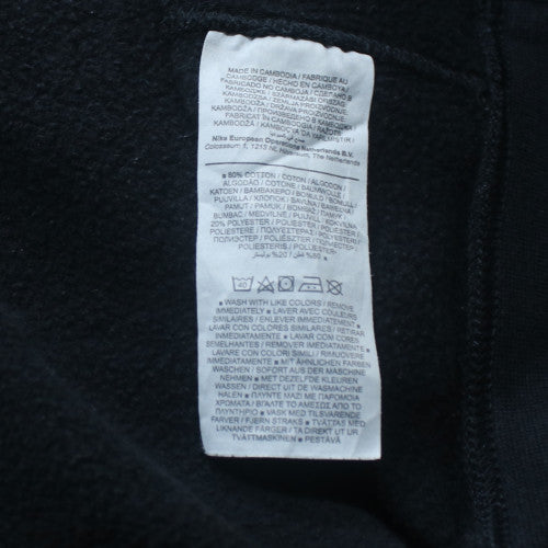 Nike Men's Black Crew Neck Sweatshirt L Classic Fleece Pullover
