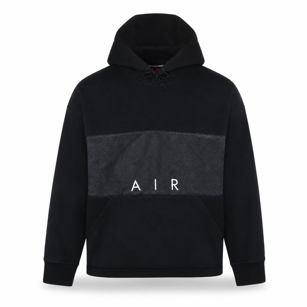 Nike Men's Black Air Pullover Hoodie Medium Fleece Sportswear