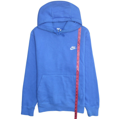 Nike Men Blue Pullover Fleece Hoodie Size S Regular Fit