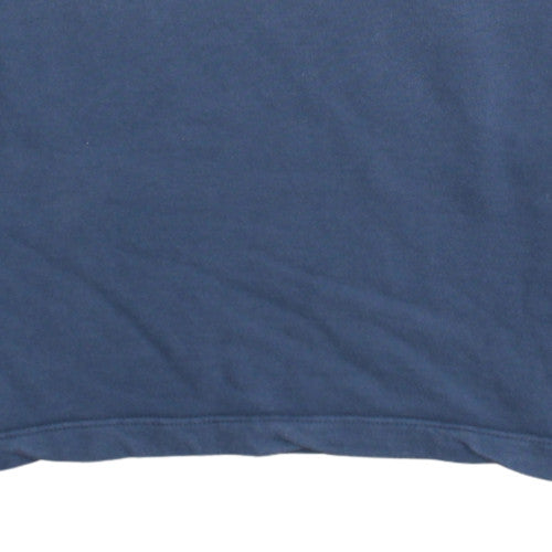 Kappa Boys Navy Blue 164cm Logo Tape V-Neck Sweatshirt