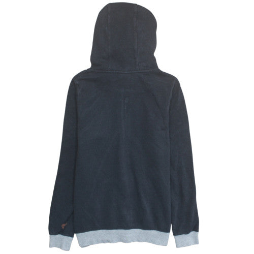 Nike Women Black Full Zip Hoodie XL Cotton Blend Logo Sportswear