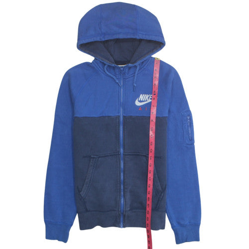 Nike Air Men's Blue Full Zip Hoodie M Regular Fit Sportswear