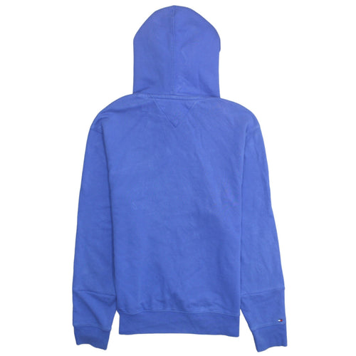 Tommy Hilfiger Men's Blue Embroidered Logo Pullover Hoodie M