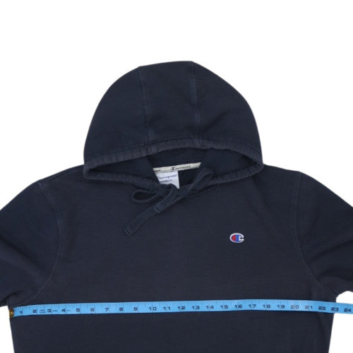 Champion Men's Blue XL Pullover Fleece Hoodie with Logo