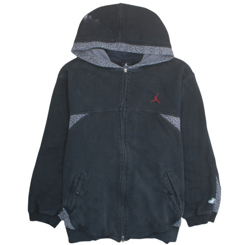 Jordan Men's Black Full Zip Hoodie L Fleece Sportswear