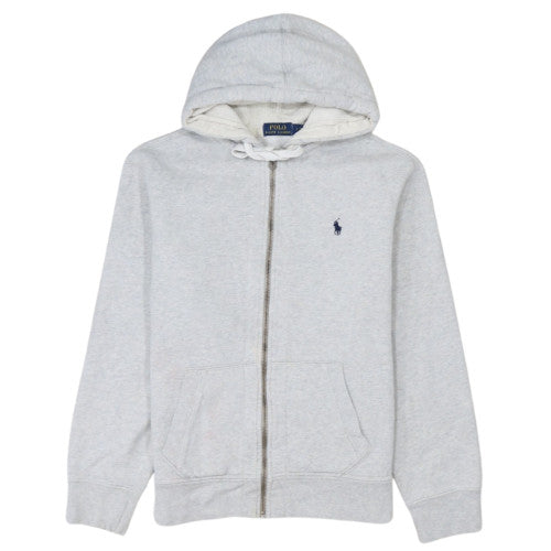 Polo Ralph Lauren Men's Grey Full Zip Hoodie Size L Cotton Blend