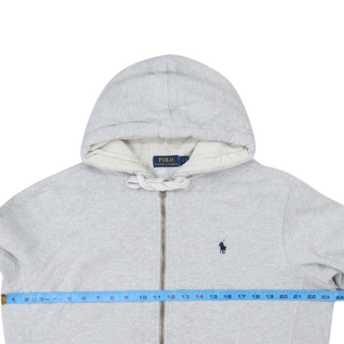 Polo Ralph Lauren Men's Grey Full Zip Hoodie Size L Cotton Blend