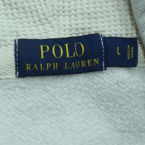 Polo Ralph Lauren Men's Grey Full Zip Hoodie Size L Cotton Blend