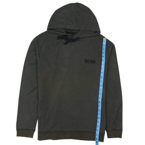 Hugo Boss Men's Green Pullover Hoodie Size M Regular Fit