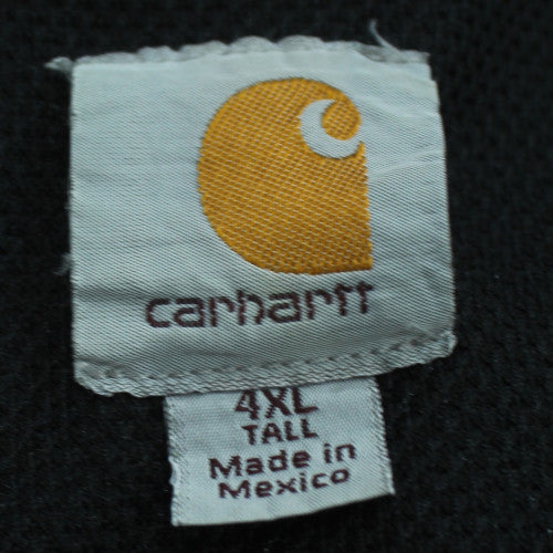 Carhartt Men's Black 4XL Tall Full Zip Hooded Work Hoodie