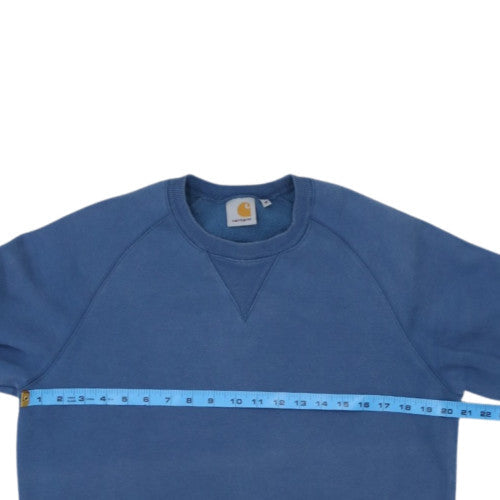 Carhartt Men's Blue Crew Neck Pullover Sweatshirt M