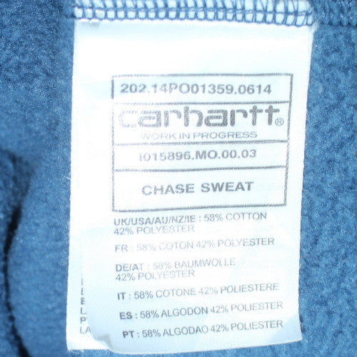 Carhartt Men's Blue Crew Neck Pullover Sweatshirt M