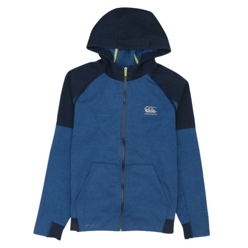 Canterbury Mens Blue Full Zip Hoodie M Relaxed Fit Casual Sportswear
