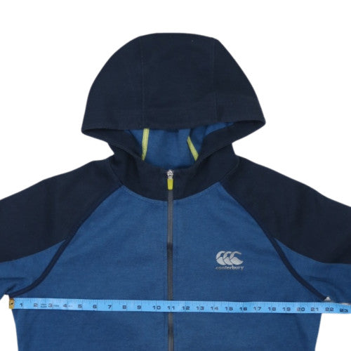 Canterbury Mens Blue Full Zip Hoodie M Relaxed Fit Casual Sportswear