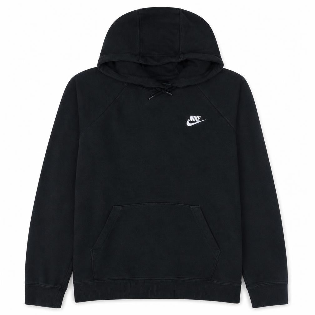 Front view of Nike Men's Black Pullover Hoodie M Logo Sportswear