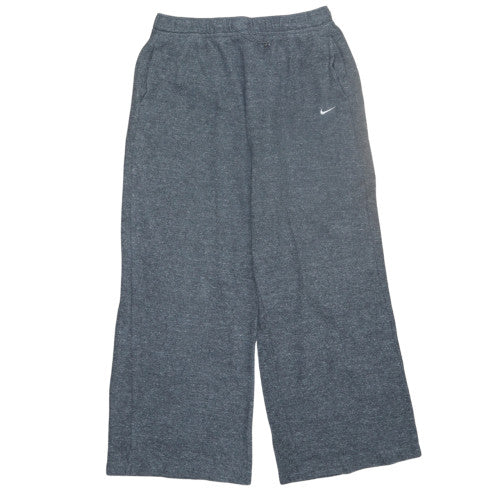 Nike Womens Grey Therma-Fit Wide Leg Fleece Sweatpants L