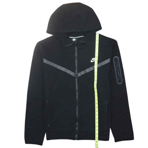 Nike Men's Black XL Full Zip Hoodie Sweatshirt with Logo