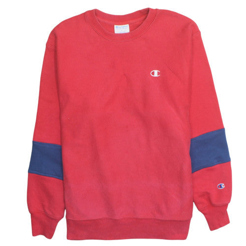 Champion Mens Red Reverse Weave Sweatshirt L Classic Fit