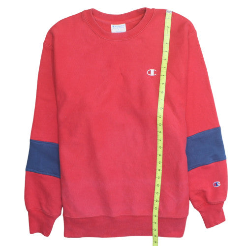 Champion Mens Red Reverse Weave Sweatshirt L Classic Fit