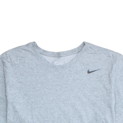 Nike Men's Grey 2XL Dri-Fit Athletic Crew Neck Sports T-Shirt