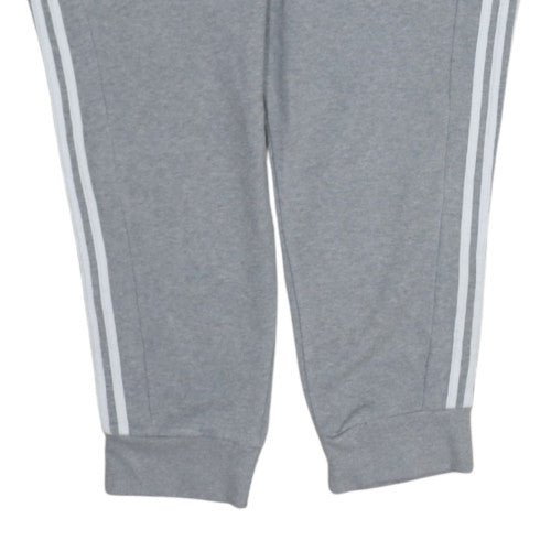 Adidas Men's Grey 2XL Jogger Sweatpants with Side Stripes