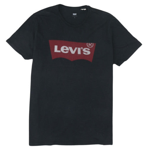 Levi's Men's Black XL Graphic Print Crew Neck T-Shirt