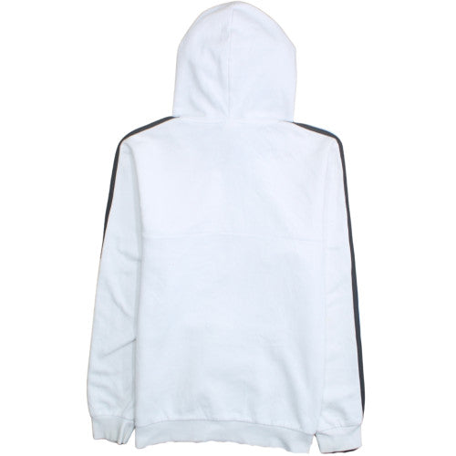 Adidas Men's White Pullover Hoodie M Logo Sportswear Fleece